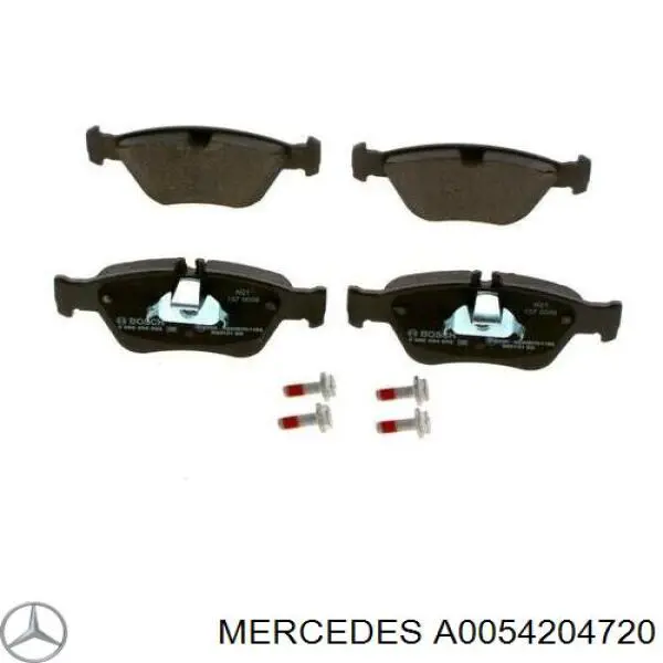 Купити A0054204720 Mercedes Колодки гальмівні передні, дискові