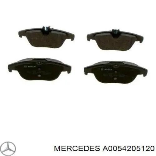 Колодки гальмові задні, дискові A0054205120 Mercedes