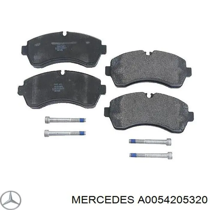 Передні тормозні колодки A0054205320 Mercedes