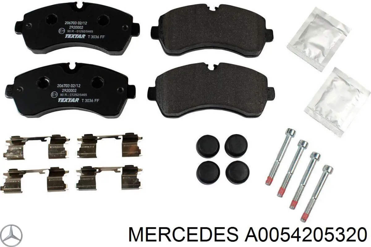 Тормозні колодки Mercedes A0054205320