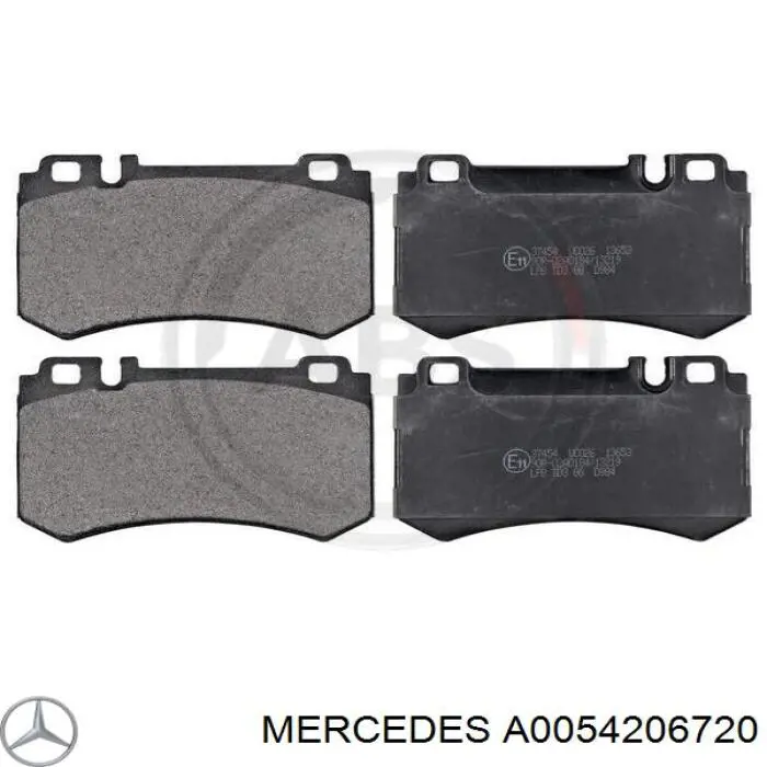 Купити A0054206720 Mercedes Задні колодки