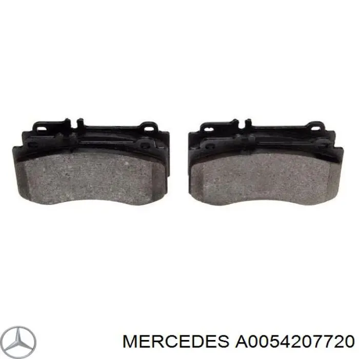 Купити A0054207720 Mercedes Колодки гальмівні передні, дискові