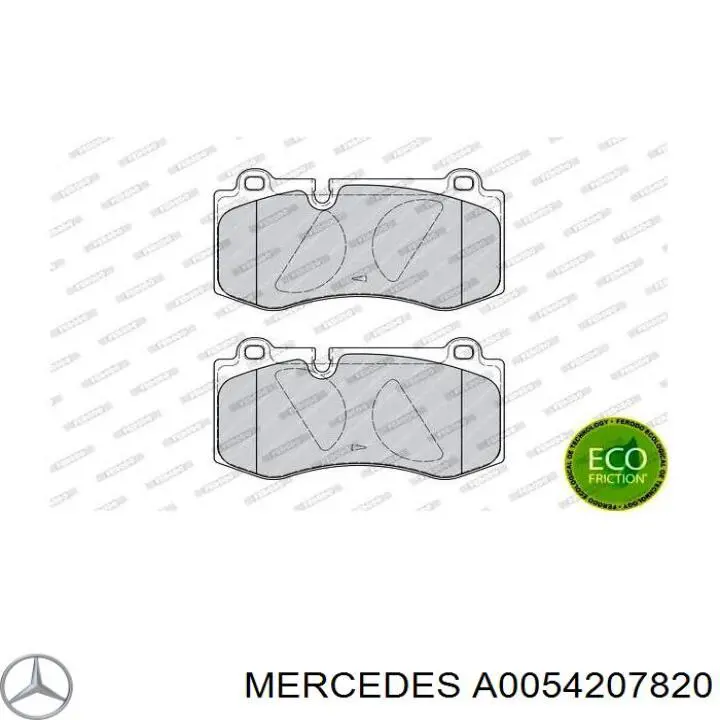 Тормозні колодки Mercedes A0054207820