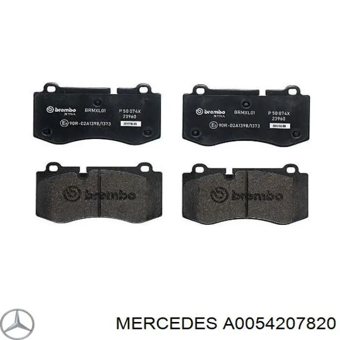 Гальмівні колодки Mercedes A0054207820 ціна, від 49.62 USD