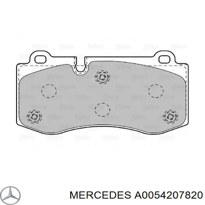 Гальмівні колодки Mercedes A0054207820 ціна, від 49.62 USD