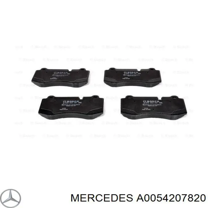 Передні тормозні колодки A0054207820 Mercedes