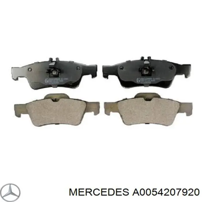 Задні гальмівні колодки A0054207920 Mercedes