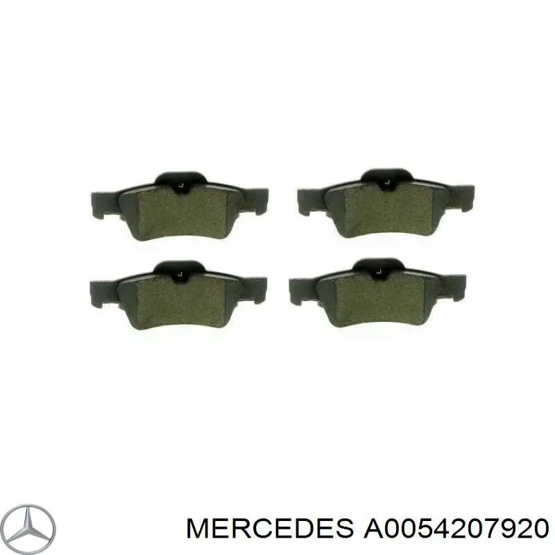 Задні гальмівні колодки Mercedes A0054207920 ціна, від 30.51 USD