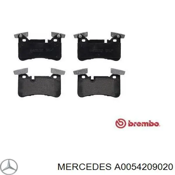 A0054209020 Mercedes колодки гальмові задні, дискові