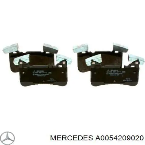 Купити A0054209020 Mercedes Задні колодки