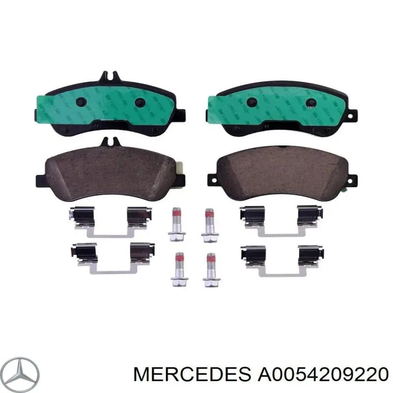Гальмівні колодки Mercedes A0054209220 ціна, від 60.41 USD