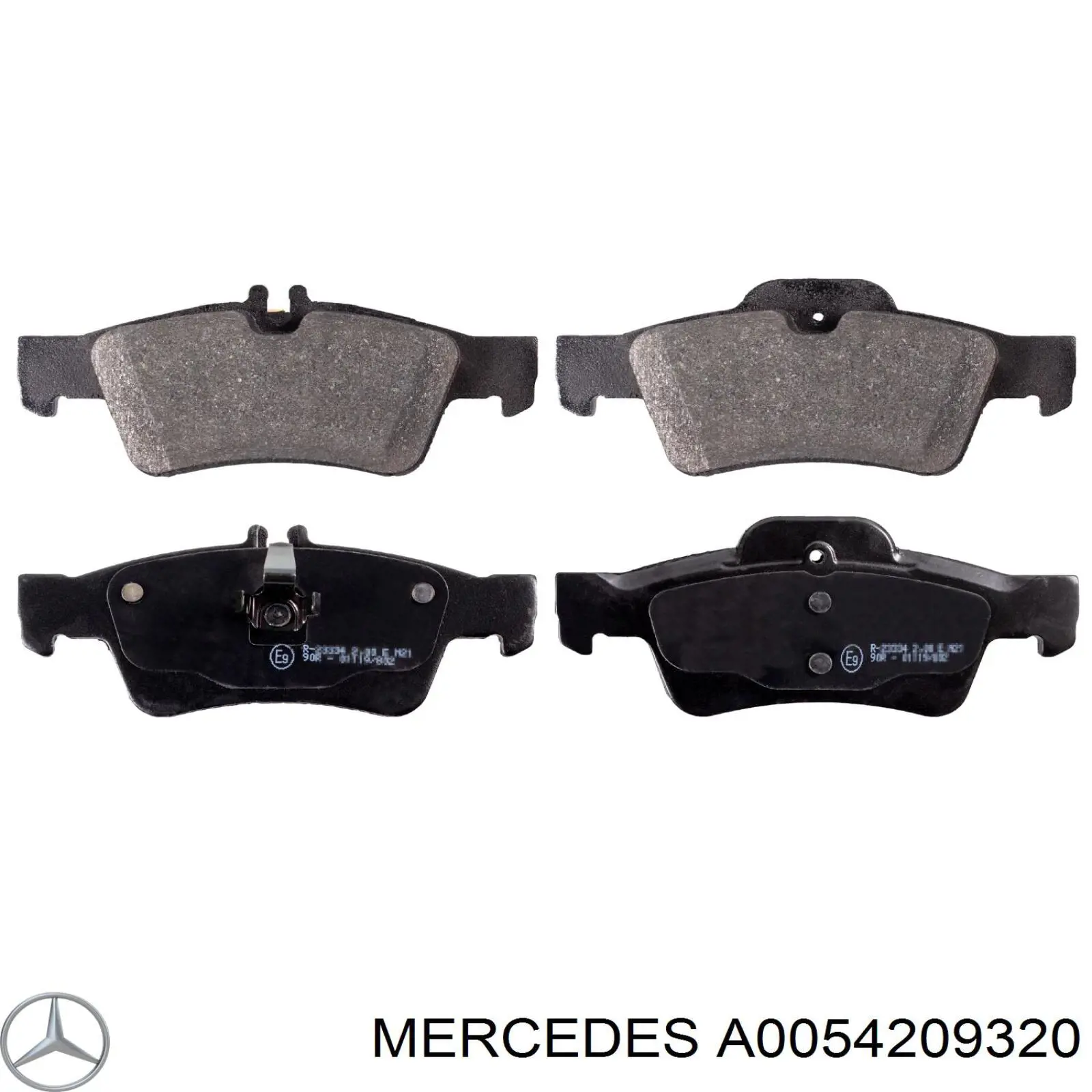 Купити A0054209320 Mercedes Задні колодки