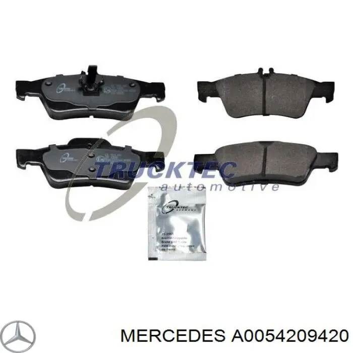 Купити A0054209420 Mercedes Задні колодки