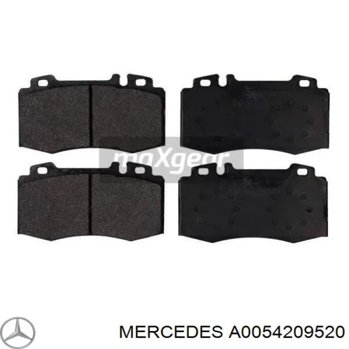 Гальмівні колодки Mercedes A0054209520 ціна, від 38.17 USD