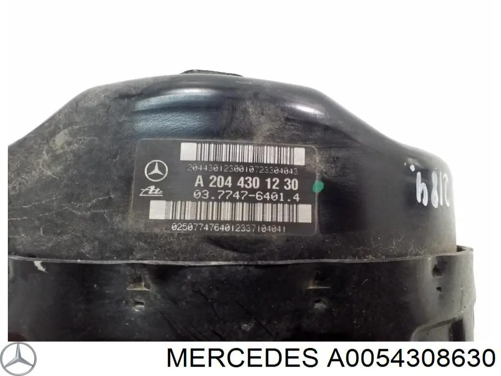 A0054308630 Mercedes Підсилювач гальм вакуумний