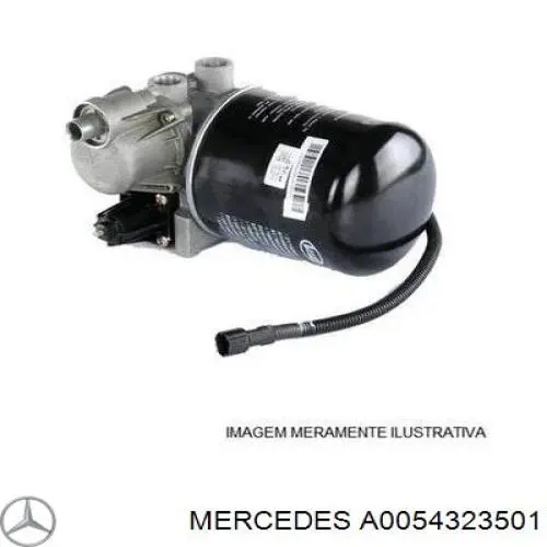 Ресивер пневматичної системи A0054323501 Mercedes