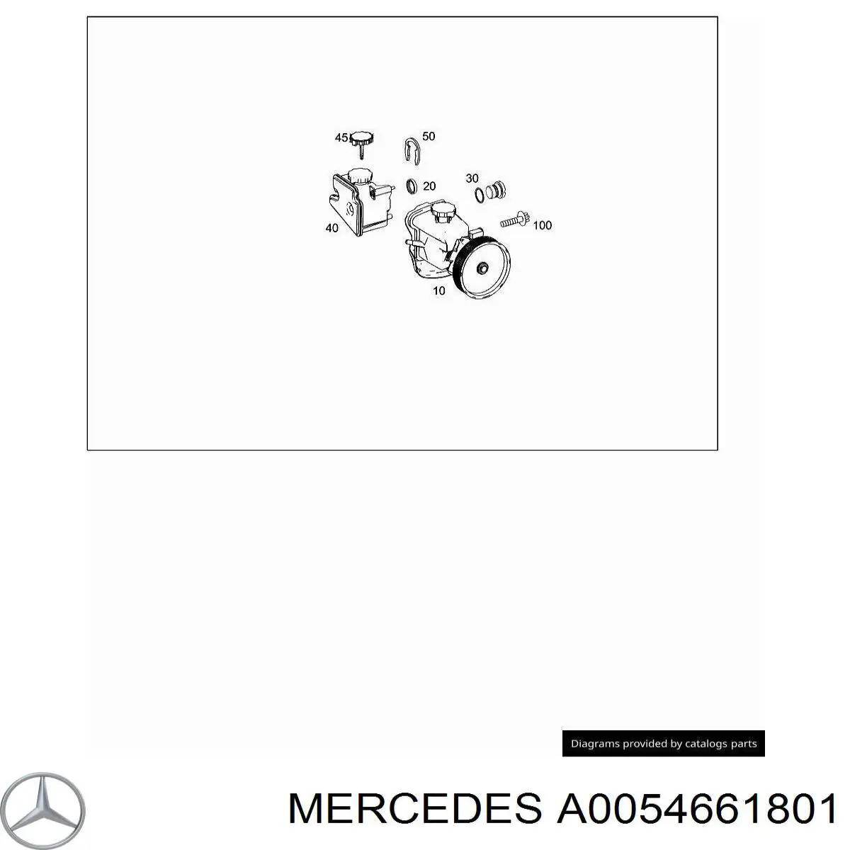 Насос ГПК Mercedes A0054661801 ціна, від 98.76 USD