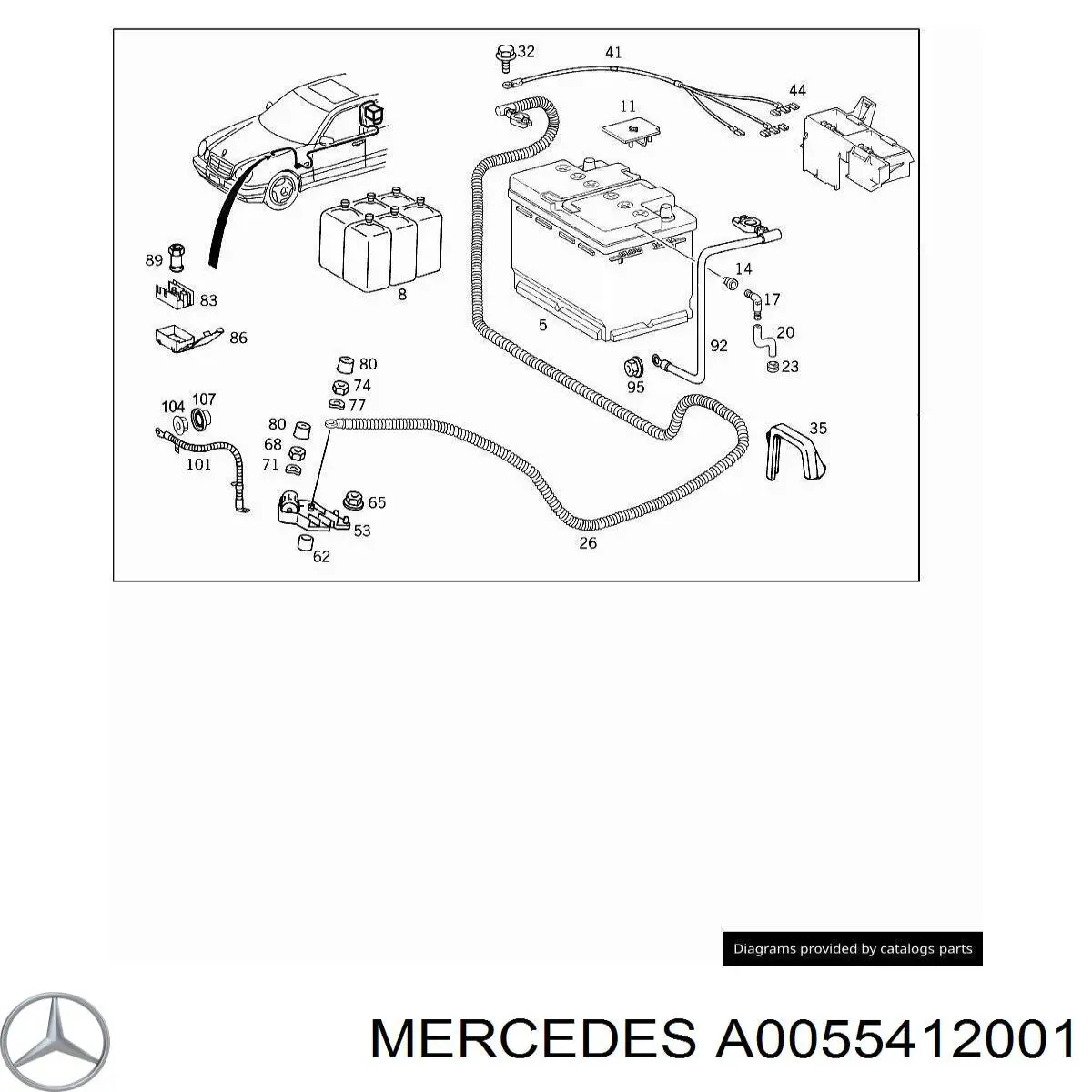  A0055412001 Mercedes