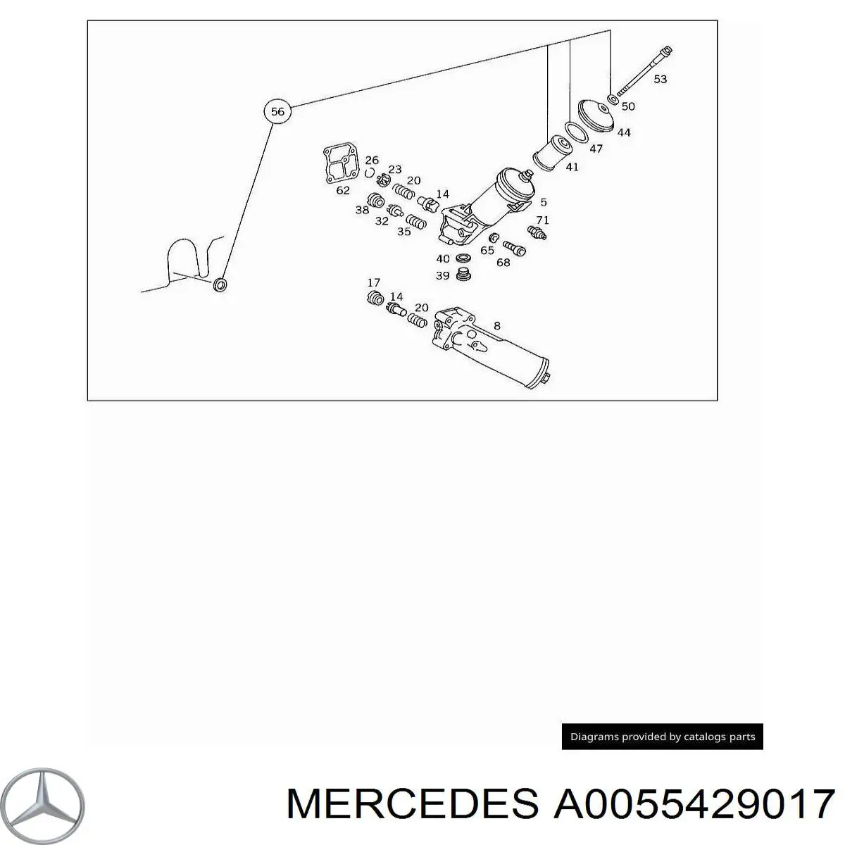 A0055429017 Mercedes датчик тиску масла