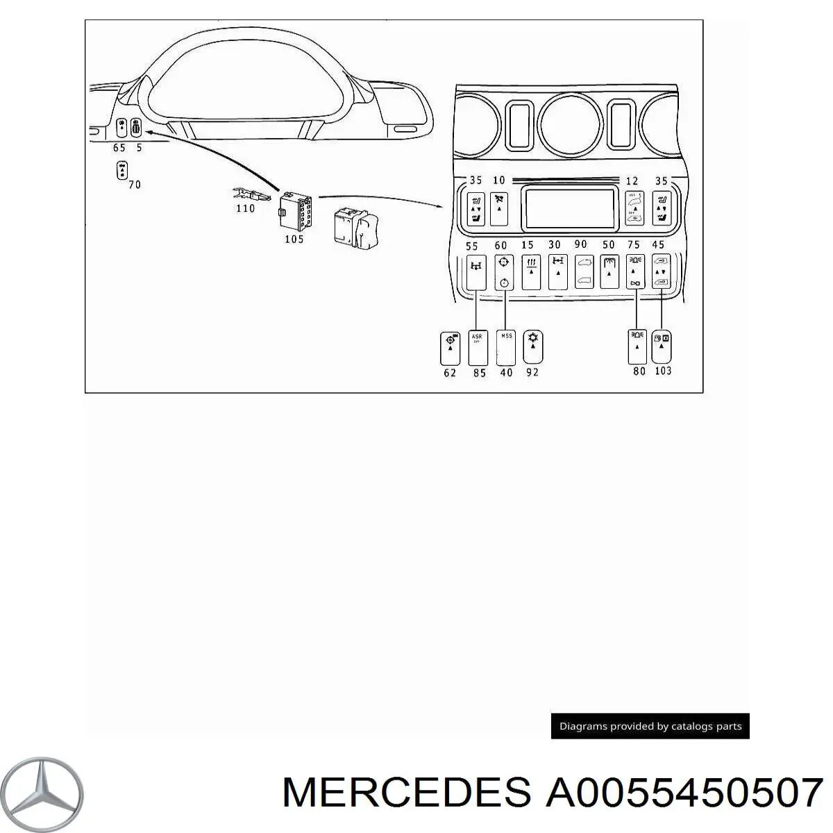 A0055450507 Mercedes 
