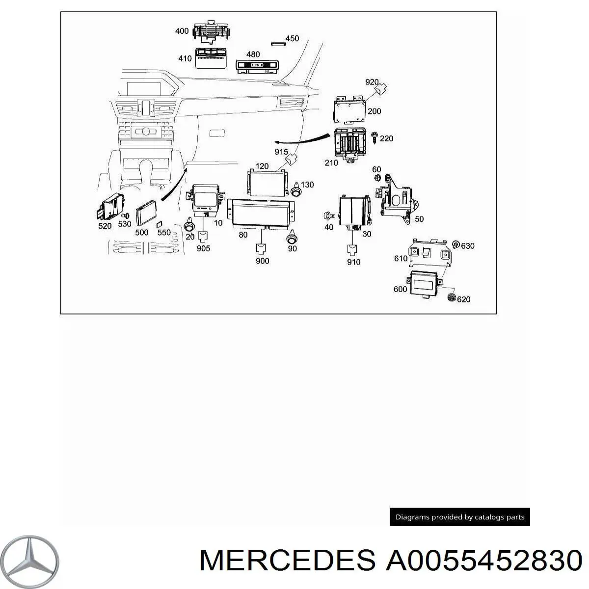 Mercedes A0055452830 ціна, від 3.49 USD