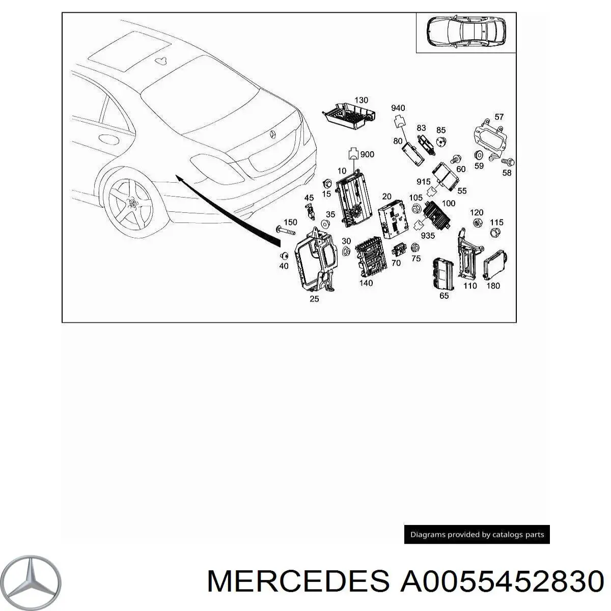 Купити A0055452830 Mercedes 