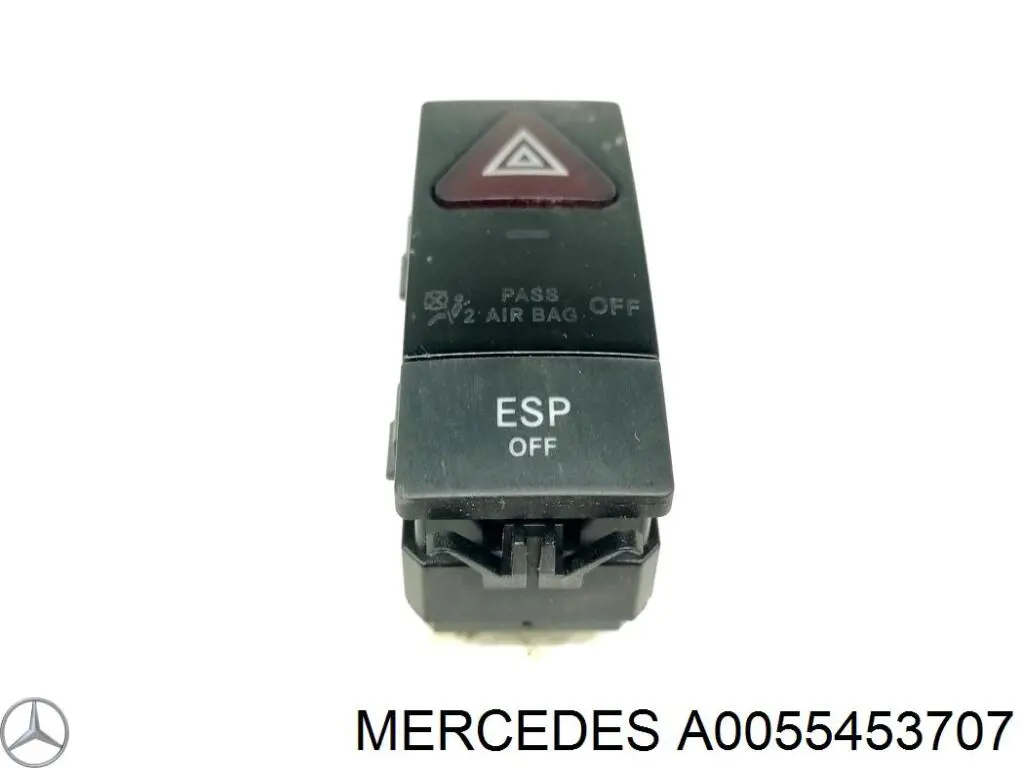 A0055453707 Mercedes кнопка вмикання двигуна склопідіймача передня ліва