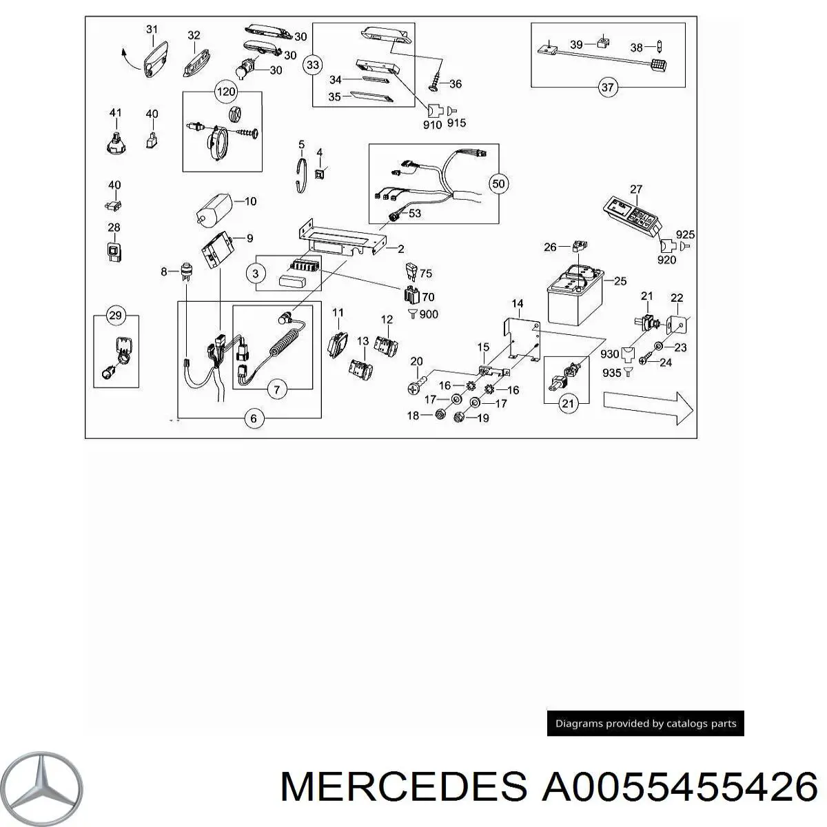  Mercedes A0055455426 ціна, від 7.33 USD