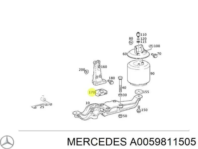 Підшипник маточини передньої/задньої Mercedes A0059811505 ціна, від 49.25 USD