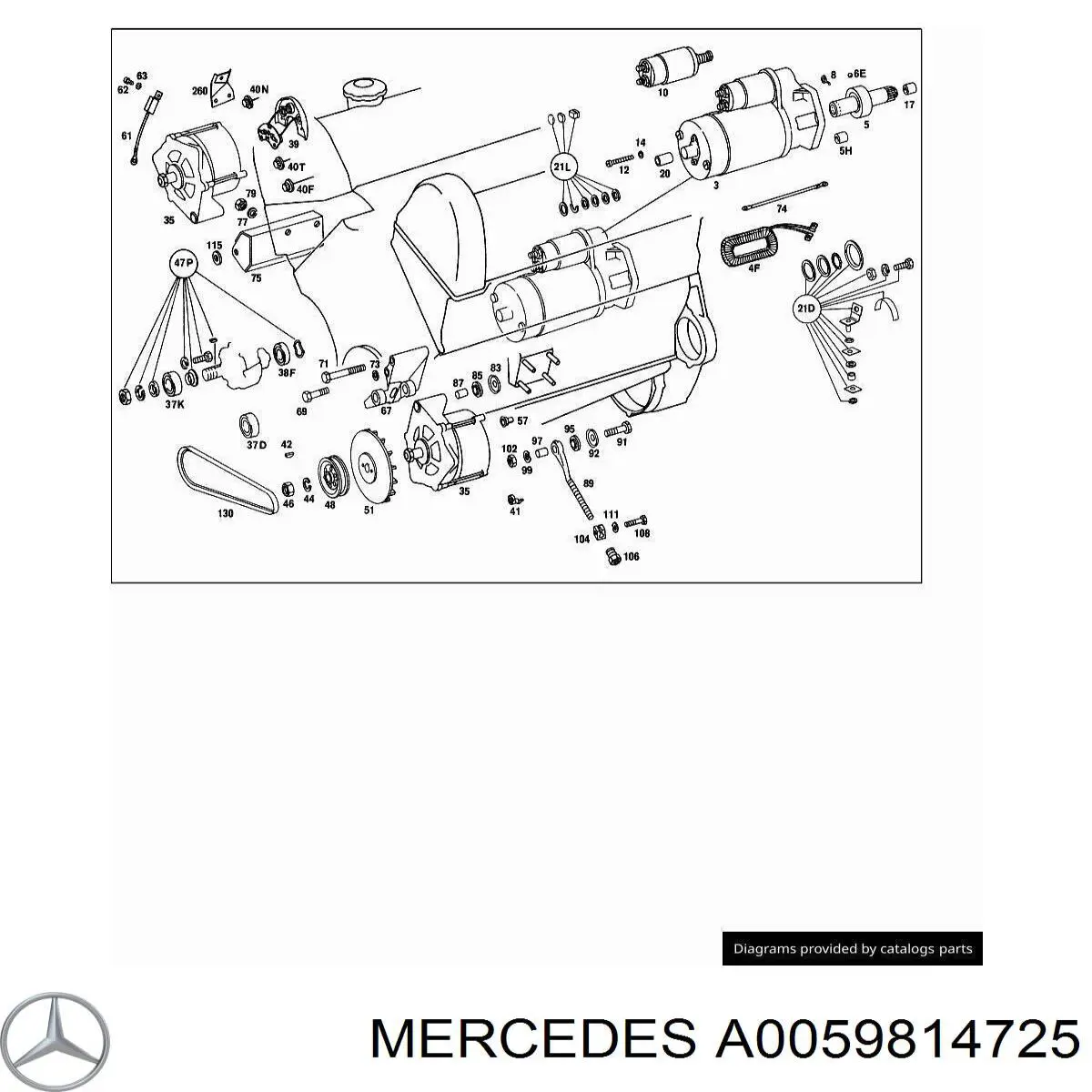 Підшипник генератора Mercedes A0059814725 ціна, від 4.93 USD