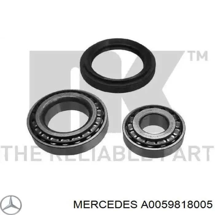 Підшипник маточини передньої A0059818005 Mercedes