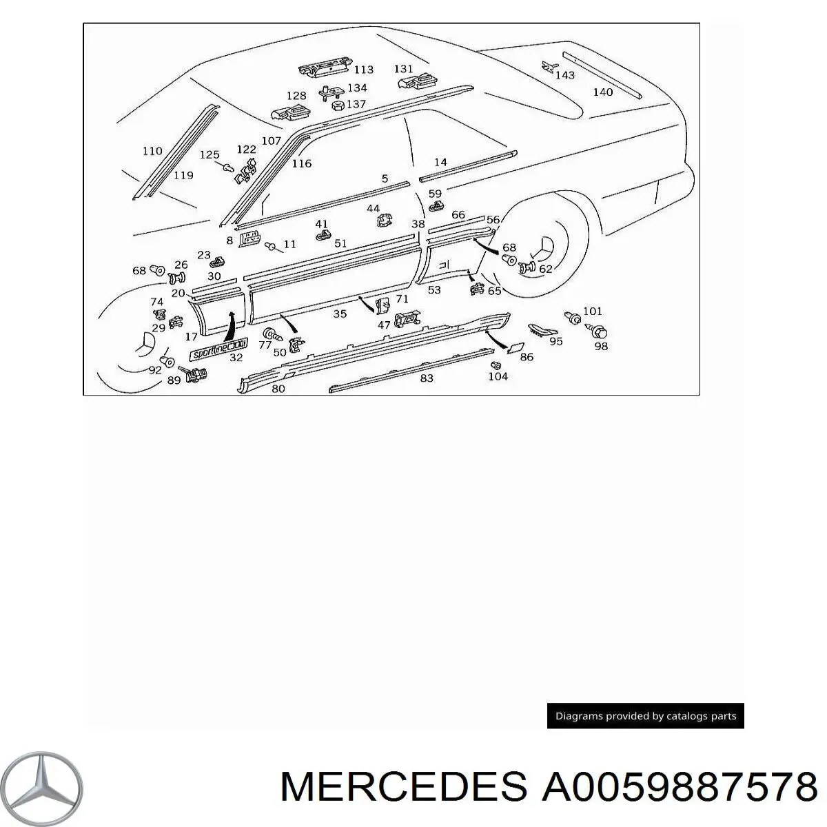  0059887578 Mercedes