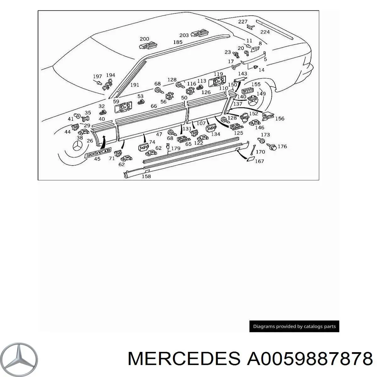  Mercedes A0059887878 ціна, від 0.43 USD