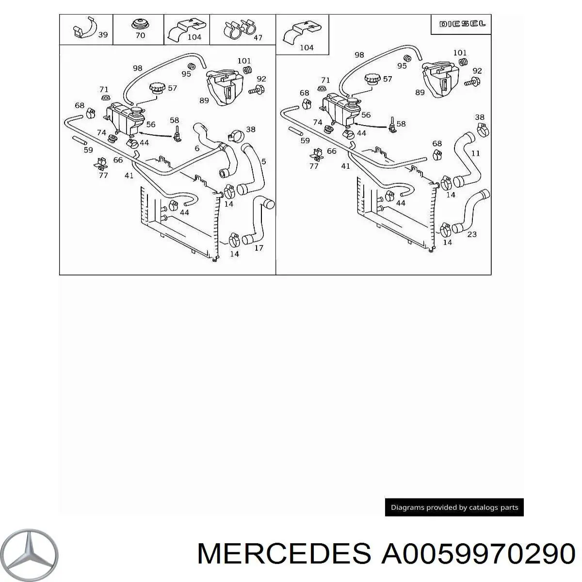Купити A2309950205 Mercedes Хомут стяжний металевий, універсальний