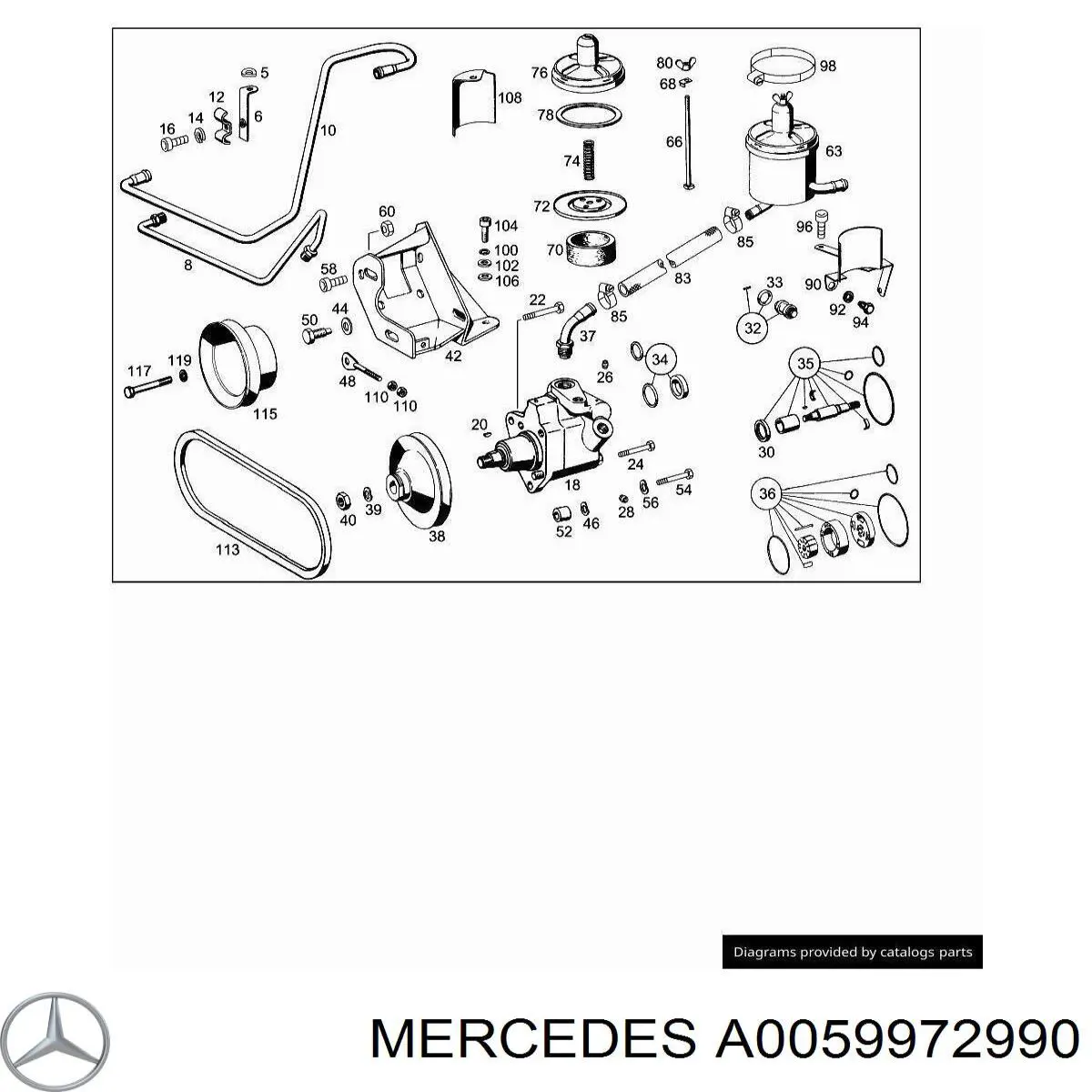 Хомут стяжний металевий, універсальний Mercedes A0059972990 ціна, від 13.60 USD
