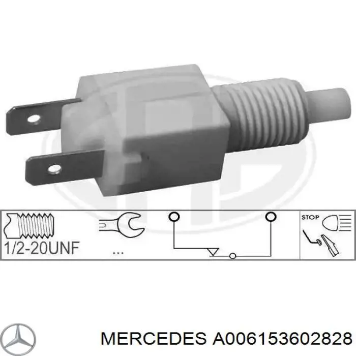 Датчик тиску вихлопних газів Mercedes A006153602828 ціна, від 36.58 USD