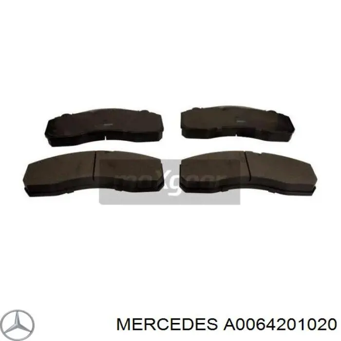 A0064201020 Mercedes колодки гальмівні передні, дискові