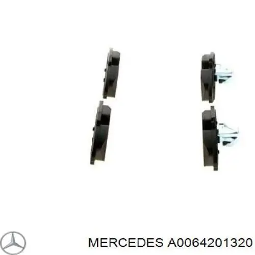 Задні гальмівні колодки A0064201320 Mercedes