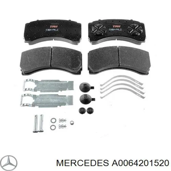 Задні гальмівні колодки A0064201520 Mercedes
