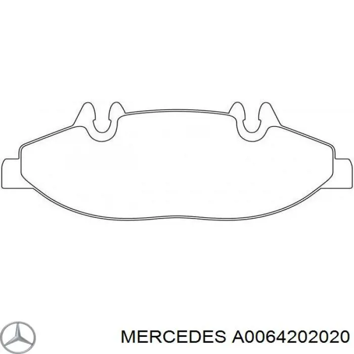 Передні тормозні колодки A0064202020 Mercedes