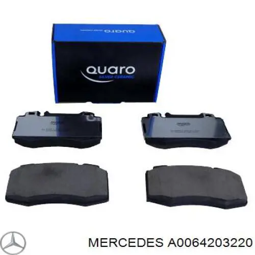 Передні тормозні колодки A0064203220 Mercedes