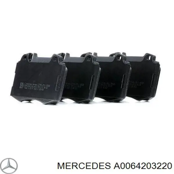 A0064203220 Mercedes колодки гальмівні передні, дискові