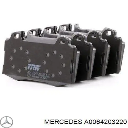 Купити A0064203220 Mercedes Колодки гальмівні передні, дискові