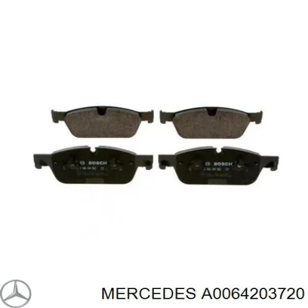 Купити A0064203720 Mercedes Колодки гальмівні передні, дискові