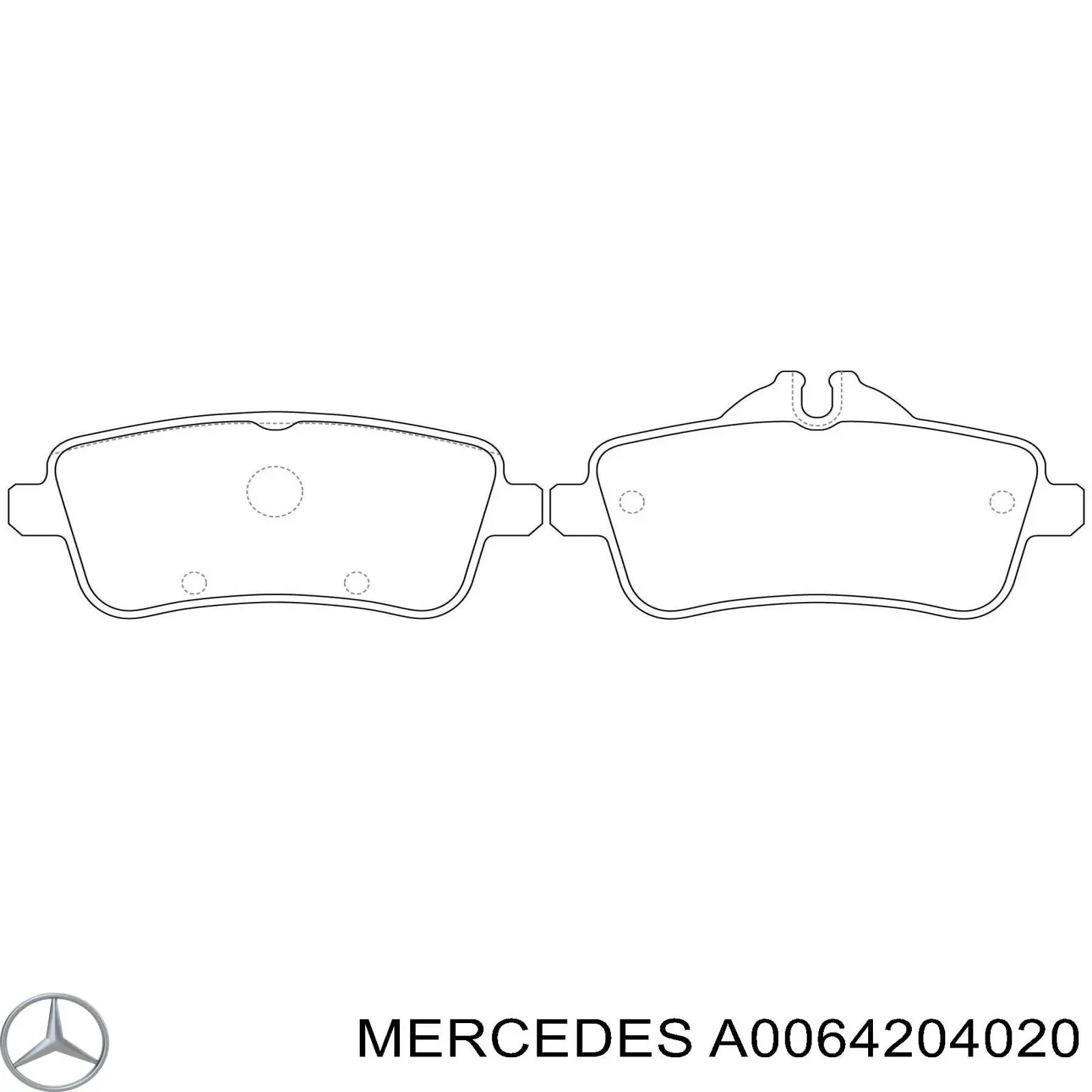 Задні гальмівні колодки Mercedes A0064204020 ціна, від 64.64 USD