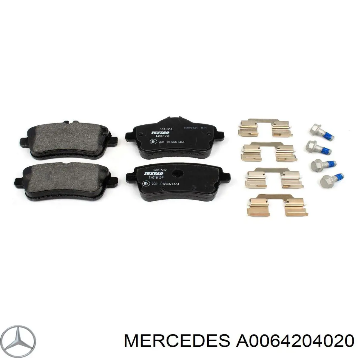 Задні дискові колодки Mercedes A0064204020