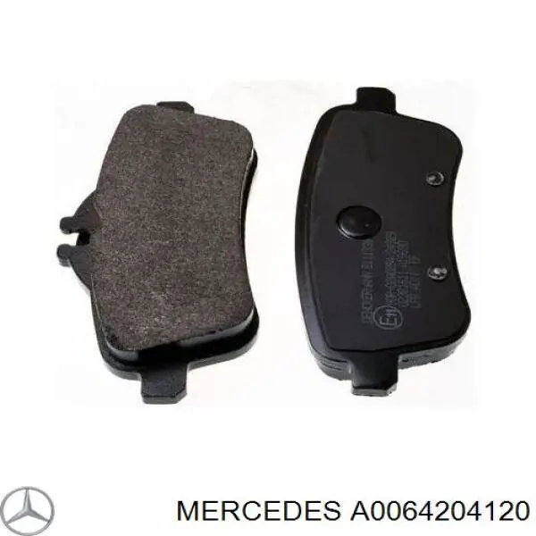 Задні дискові колодки Mercedes A0064204120