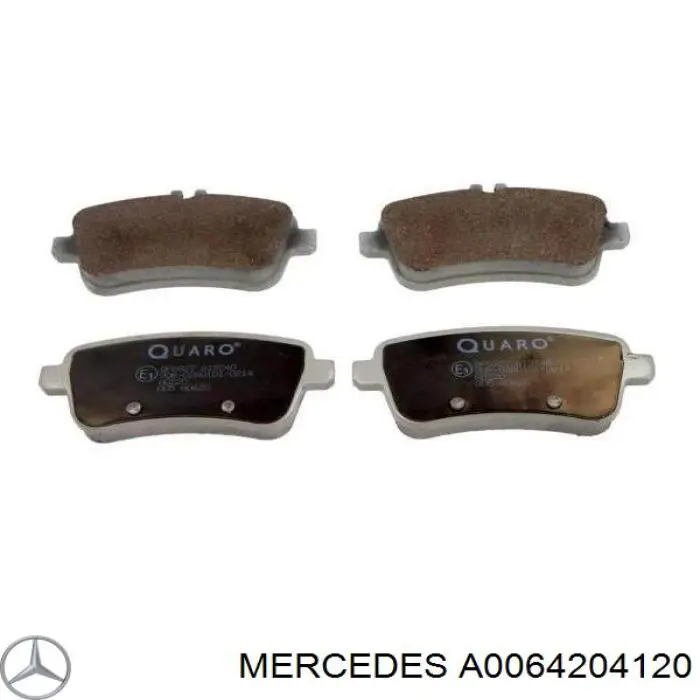 Колодки гальмові задні, дискові A0064204120 Mercedes