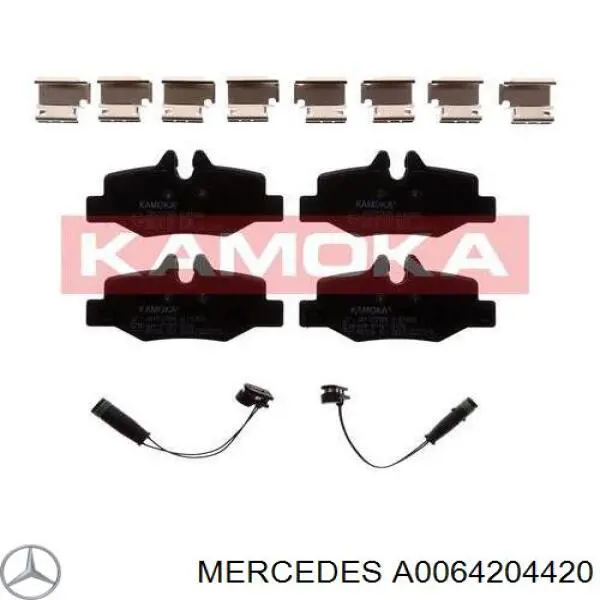 Задні гальмівні колодки Mercedes A0064204420 ціна, від 20.07 USD