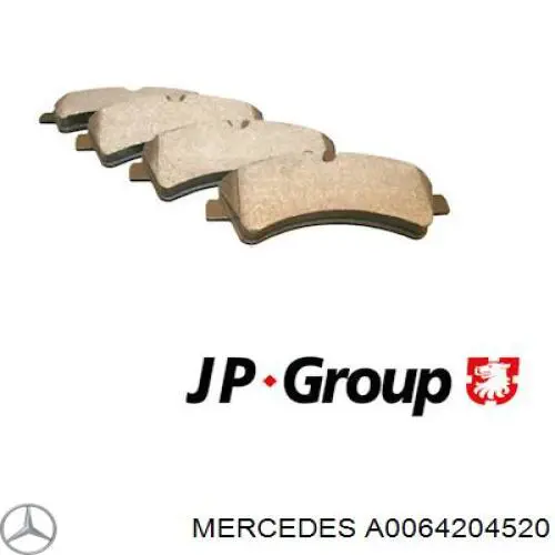 Купити A0064204520 Mercedes Задні колодки